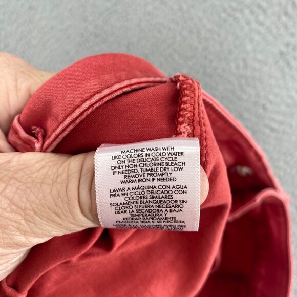 CAbi Pants Womens 10 Hutton Nantucket Red Skinny Jogger Ankle Stretch Pockets - Picture 8 of 13